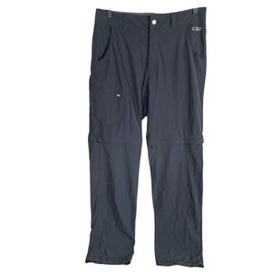 Outdoor Research Ferossi Convertible Hiking Pants Mens 32x32 Black Nylon Stretch